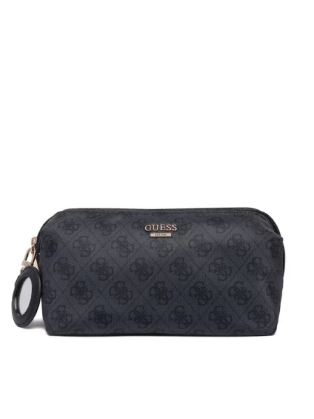 Guess Kosmetyczka Adrian Logo Travel ciemny szary