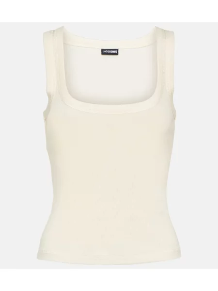 Top Jacquemus alb
