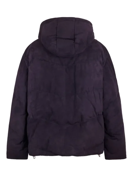 Geacă Brunello Cucinelli cu glugă violet