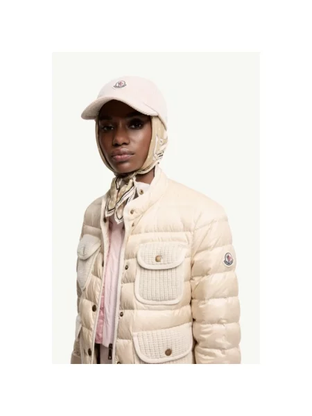 Czapka z daszkiem Moncler beżowa