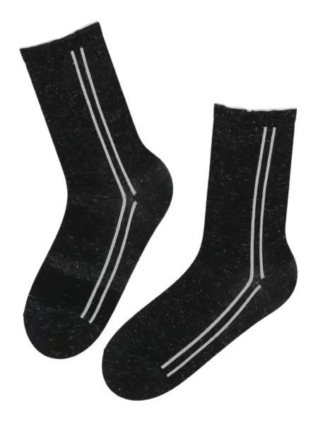 Sokisahtel Κάλτσες MARIAH glittery socks' μαύρο