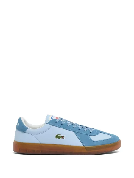 Sneakerși Lacoste din piele de căprioară albastru