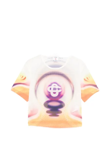Tricou grafic Casablanca cu imagine portocaliu