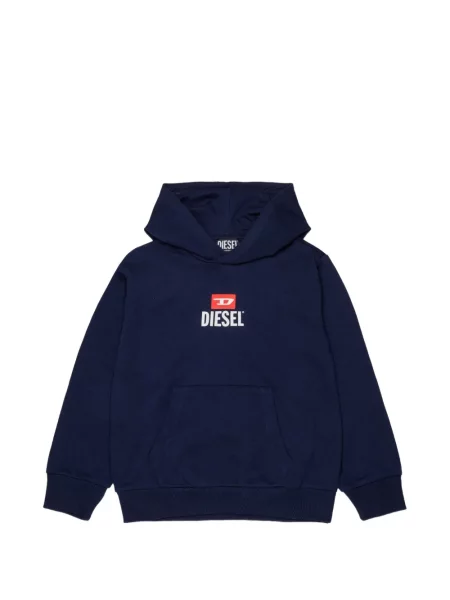 Bluza z kapturem dziecięca Diesel niebieska