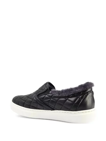 Καπιτονέ sneakers Madison.maison από δέρμα προβάτου μαύρο