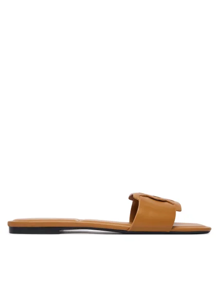 Calvin Klein De piele șlapi bej
