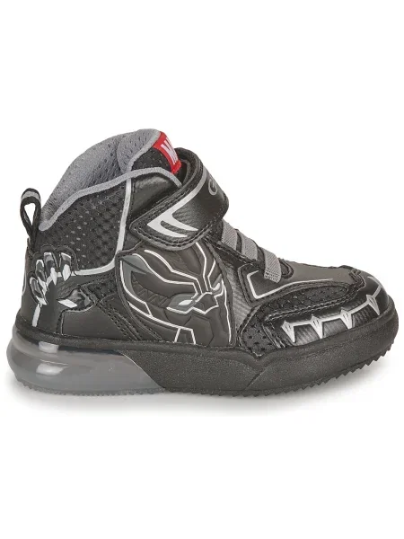 Detské topánky Geox Grayjay black/silver čierna