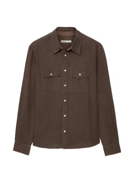 Košeľa Allsaints hnedá