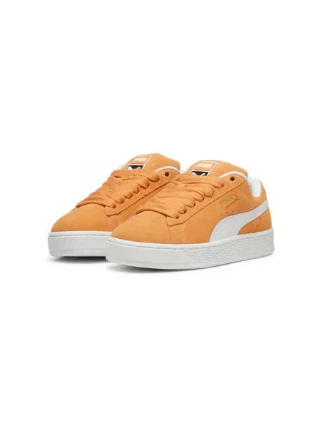 Pantofi Puma din piele de căprioară alb