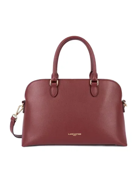 Torebka skórzana Lancaster skórzana czerwona