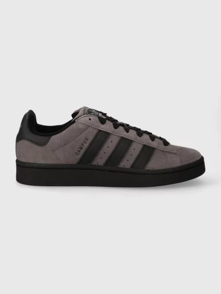Велурени маратонки adidas Originals Campus сиво