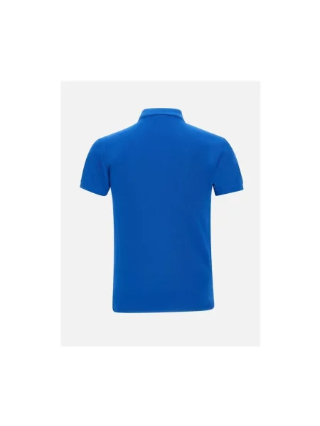 Koszulka polo Polo Ralph Lauren z siateczką z siateczki niebieska