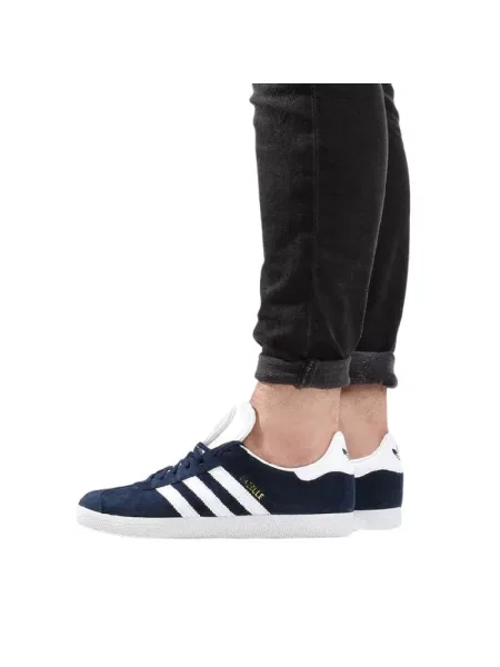 Sneakersy Adidas Originals klasyczne zamszowe niebieskie