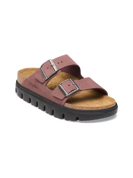 Birkenstock Arizona Chunky Suede Leather Narrow Fit Pepper Kobiety Sandały Birkenstock Size: różowy