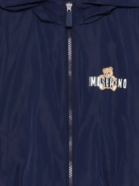 Kurtka dziecięca Moschino niebieska