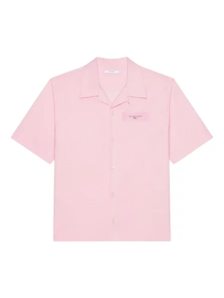 Koszula Givenchy z nadrukiem popelinowa różowa