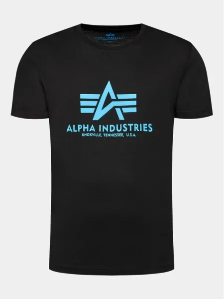 ALPHA INDUSTRIES Majica svijetloplava crna
