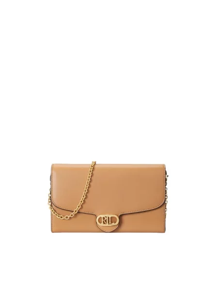 Torebka crossbody Ralph Lauren skórzana brązowa
