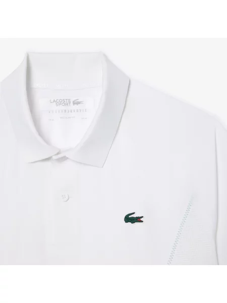 Lacoste Koszulka Polo Sport X Novak Djokovic Regular Fit biała