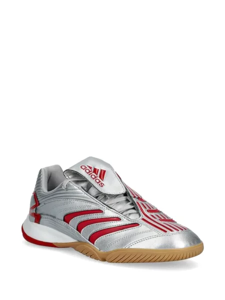 Pantaloni Adidas tricotate cu autograf alergare albastru