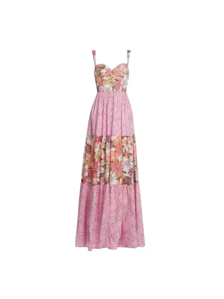 Sukienka maxi Agua By Agua Bendita różowa