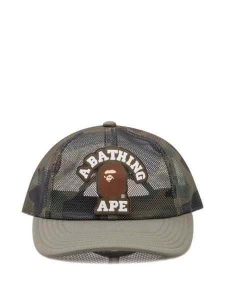 Șapcă A Bathing Ape® plasă cu petice verde
