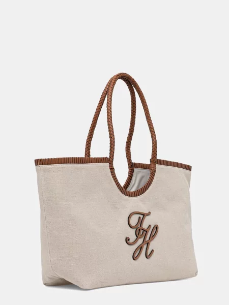 Rucsac Tommy Hilfiger din canvas bej