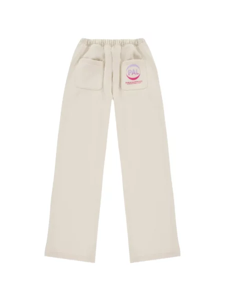 Pantaloni Pal cu imagine alergare alb