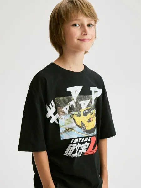 Reserved Футболка Initial D чорний