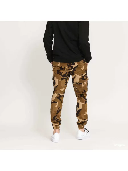 Spodnie Urban Classics Camo Cargo Jogging Pants Camo Beige czarne