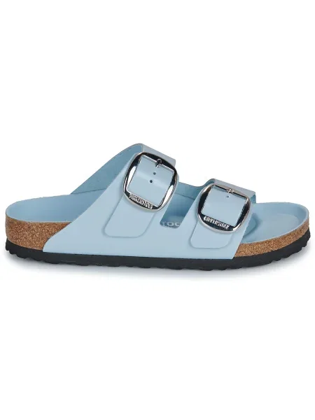 Pantofi Birkenstock din piele cu cataramă albastru
