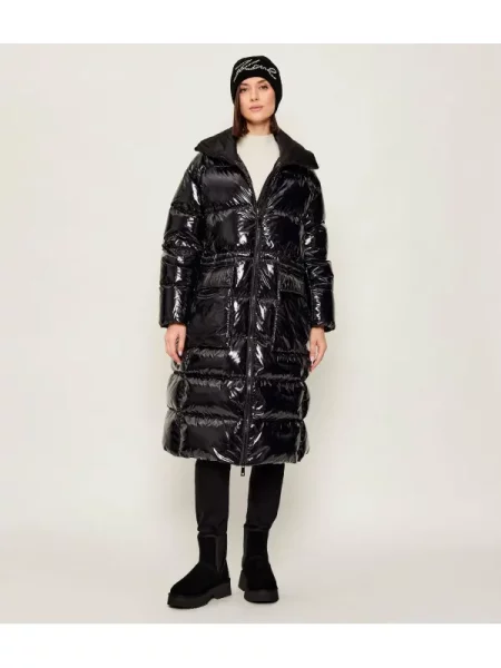 Calvin Klein Steppelt hosszú kabát fekete