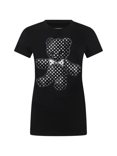 Stras ursuleț de pluș tricou Philipp Plein negru