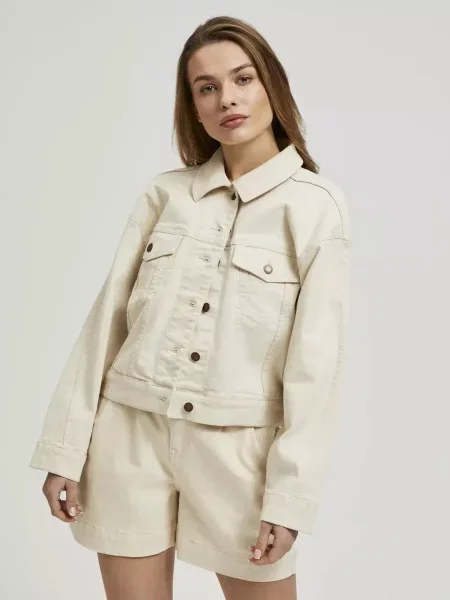 Geacă de blugi Moodo bej