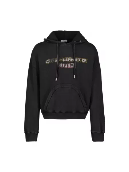 Bluza z kapturem Off-white z kapturem biała