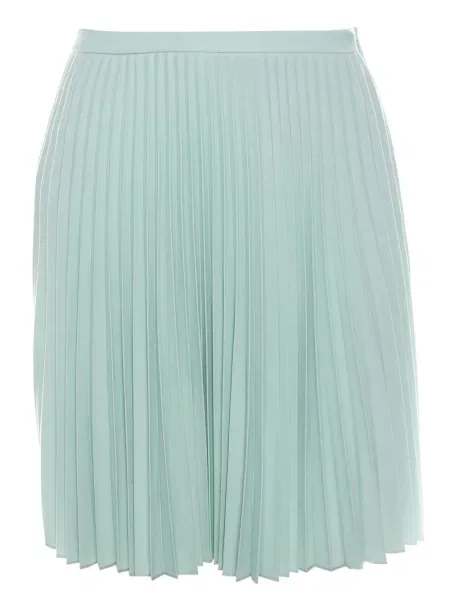 Mały spódnica plisowana Christopher Kane wełniana zielona