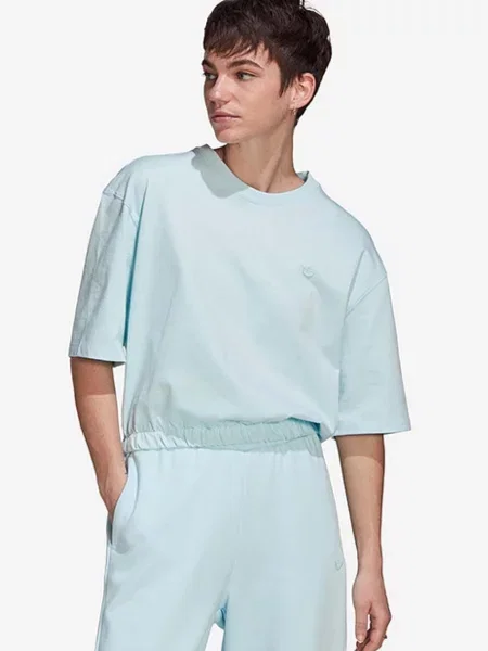 Adidas Originals t-shirt gładki czarny