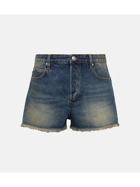 Pantaloni scurți din denim Isabel Marant albastru