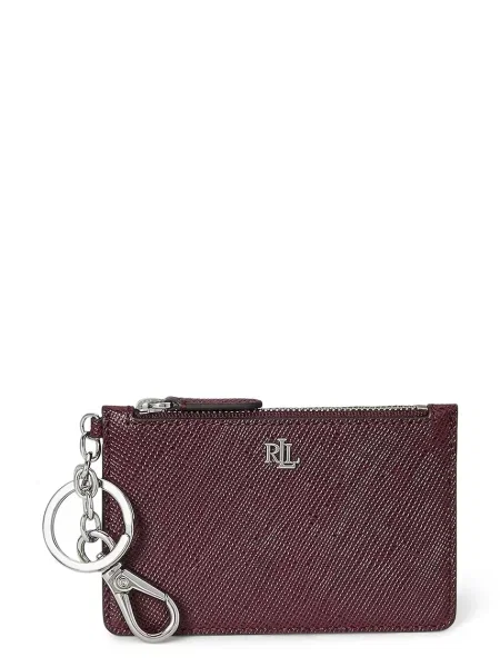 Lauren Ralph Lauren portfel skórzany bordowy brązowy