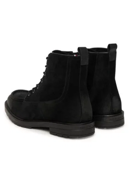 Tommy Hilfiger Gležnjarji Cleated W Moc črna