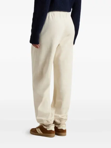 Pantaloni Woolrich din fleece alb