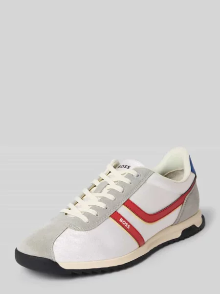 Sneakersy z nadrukiem z logo model ZAYN_TENN_BNYMI' Boss Orange białe