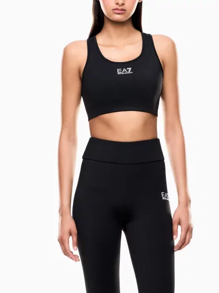 Топ спортивний поліамід/еластан чорний