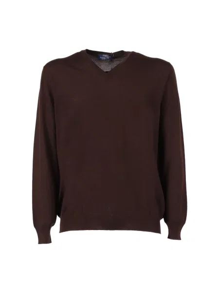 Sweter Fedeli brązowy