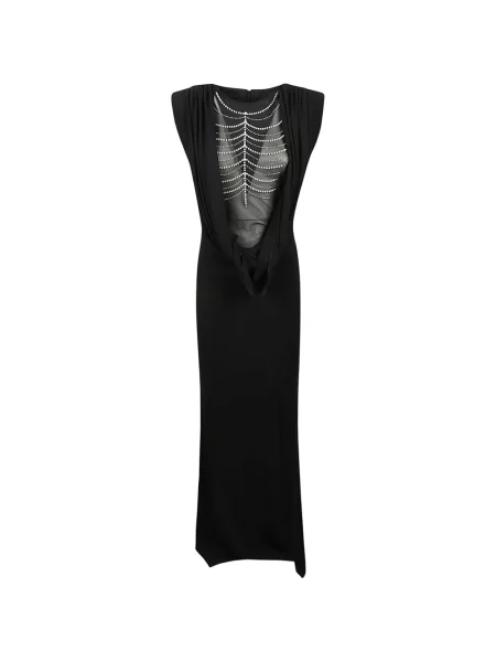 Rochie maxi John Richmond drapată negru