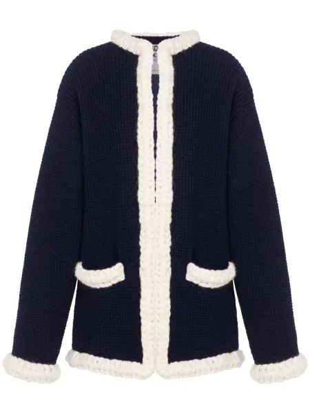 Cardigan Moschino de lână albastru