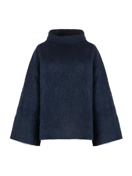 Sweter Malo z kołnierzem niebieski