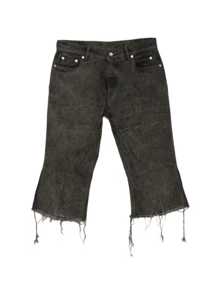 Pantaloni scurți din denim Rick Owens gri