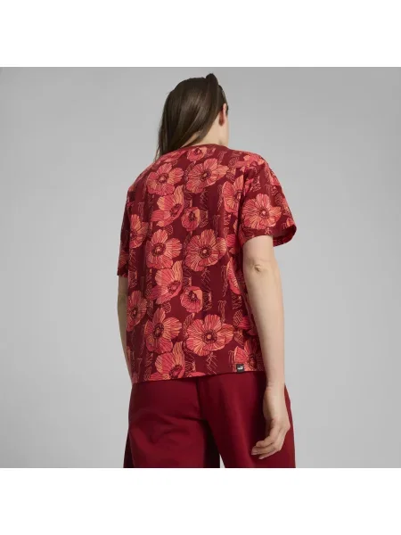 Koszulka z grafiką ESS+ CLASS ACT PUMA Intense Red czerwona