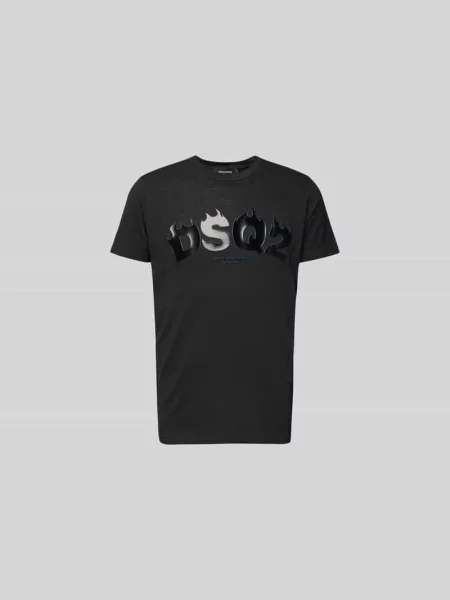 T-Shirt schwarz Dsquared2 czarna